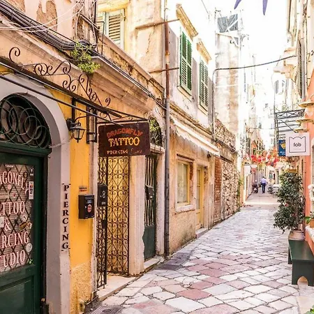 Queen Apartment, In The Heart Of Corfu Historical Old Town Center! Buitenkant foto